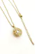 Collar Cadena Dream Acero Dorado Con Dijes Flor