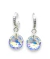 Aros Ana Rivoli Huggies Con Plata y Cristales del Oriente - Andi Joyas 