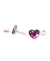 Aros Inyectados Heart 10mm De Cristales del oriente y Plata 925 - Andi Joyas 