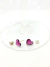 Aros Inyectados Heart 10mm De Cristales del oriente y Plata 925