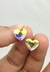 Aros Inyectados Heart 10mm De Cristales del oriente y Plata 925 - comprar online