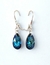 Aros Tear Drop 16mm Cristal Y Plata 925 - tienda online