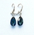 Aros Tear Drop 16mm Cristal Y Plata 925 - Andi Joyas 