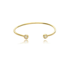 Bracelete Ponto de Luz Zircônia Dourado