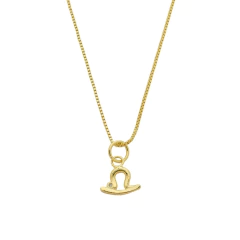 Colar Signo Libra Dourado
