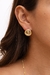 Brinco Orgânico Ponto de luz Dourado - Banho Ouro 18k - loja online