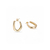 Argola Retangular Lazo Dourado - comprar online