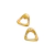 Brinco Vazado Triangular Pupa Dourado - comprar online