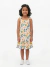 Vestido Soft babado Jardim alegre