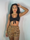 CONJUNTO SHORT ONÇA + TOP CANOA