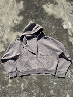 Imagen de Zip Hoodie Boxy Marrón
