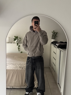 Hoodie Boxy Sobremanga Cemento - comprar online