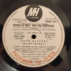 Frank Zappa - Zoot Allures - Promo en internet