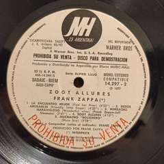 Frank Zappa - Zoot Allures - Promo - Salvealvinilo