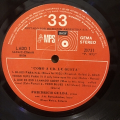 Friedrich Gulda – Como A Ud Le Gusta (As You Like It) - comprar online