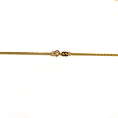 Cadena de oro Barbada Diamantada 50 - comprar en línea