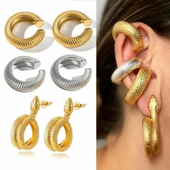 Aretes Serpiente gigantes