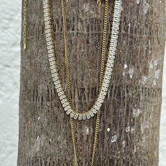 Collar de cristales blancos - comprar en línea