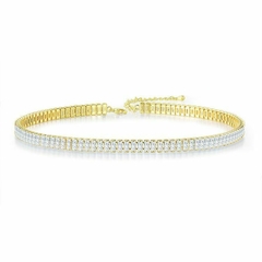 Collar de cristales blancos