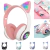 Fone De Ouvido Headset Sem Fio Orelha de Gato Gatinho Cat 5.0 Bluetooth Ear Com Led Rgb Original TWS - Vovô Geek Tech