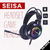 Imagem do Fone De Ouvido Headset Gamer Led Rgb Evolut Seisa SQ-GM19 Preto Rainbow Com Microfone Pc Celular
