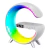 Luminária G de Mesa RGB Inteligente Smart Alto-falante Bluetooth Com Carregamento Indução Celular