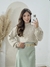 Blusa Cropped Tricô Mousse