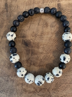 Pulsera Jaspe Dalmata - comprar online