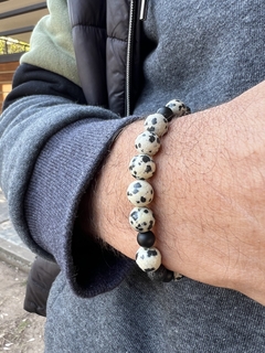 Imagen de Pulsera Jaspe Dalmata