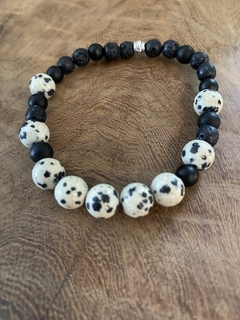 Pulsera Jaspe Dalmata