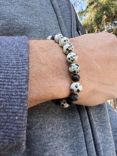 Pulsera Jaspe Dalmata - Dugi Rat Indumentaria y accesorios - motocicletas