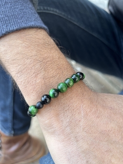 Pulsera Ojo de tigre Verde