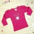 CAMISETA INFANTIL FEMININA EM ALGODÃO MANGA LONGA