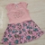VESTIDO INFANTIL ESTAMPADO Rosa claro com strass