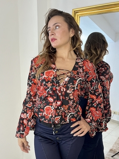 Blusa Flemi estampada