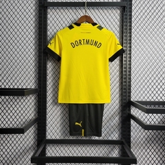Kit Borussia Dortmund I 22/23 - Infantil - Amarelo e Preto - comprar online