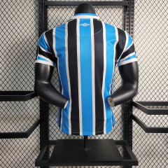 Camisa Grêmio I 23/24 - Masculino Jogador - Azul, Preto e Branco - comprar online