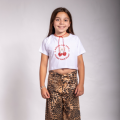Remera manga corta Cerezas - Las reme del verano - - tienda online