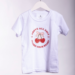 Remera manga corta Cerezas - Las reme del verano -