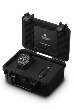 VICTORINOX FieldForce Sport Black Rubber Chronograph 241926 - Miller Joyeros