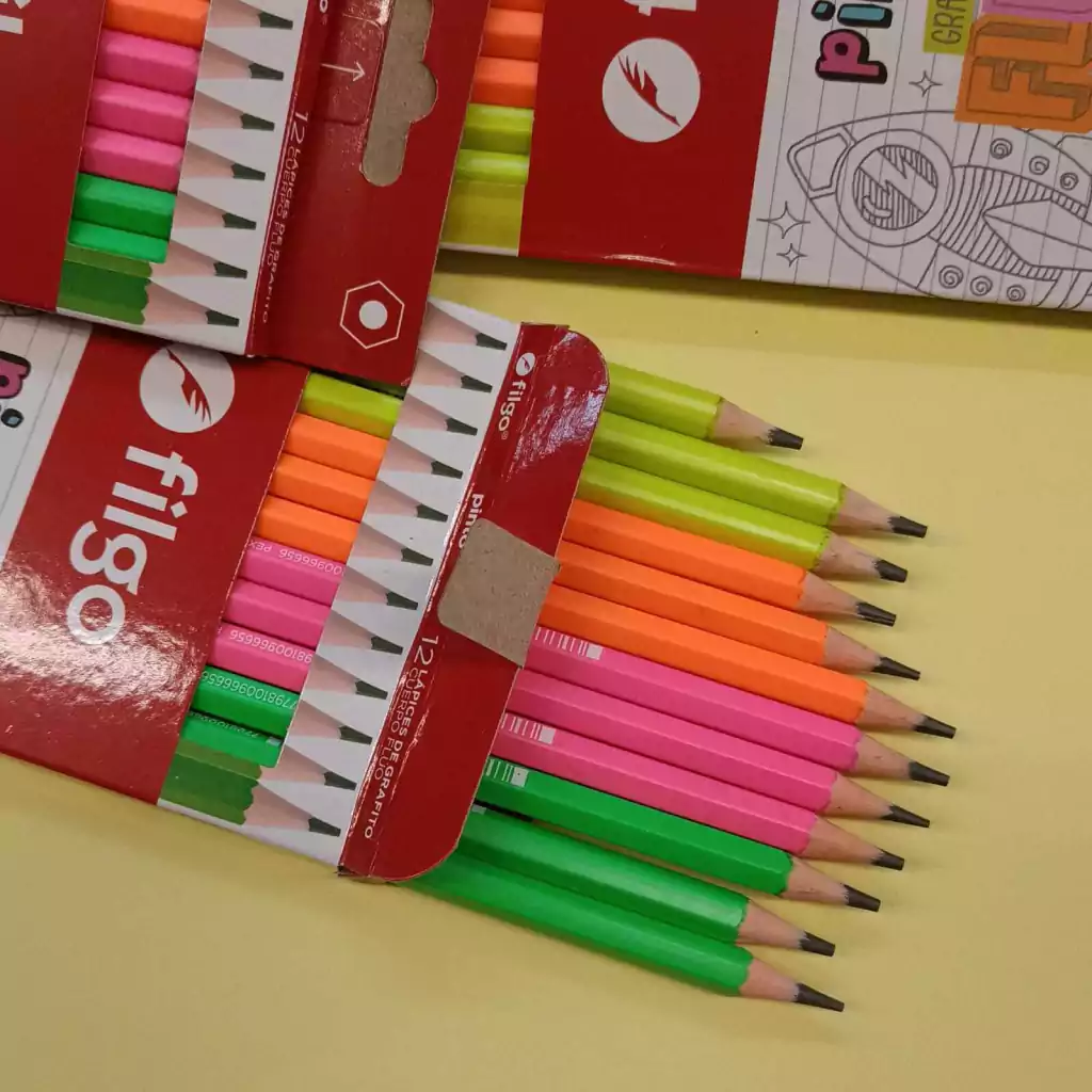Lápiz de Grafito Filgo, Cuerpo Fluo