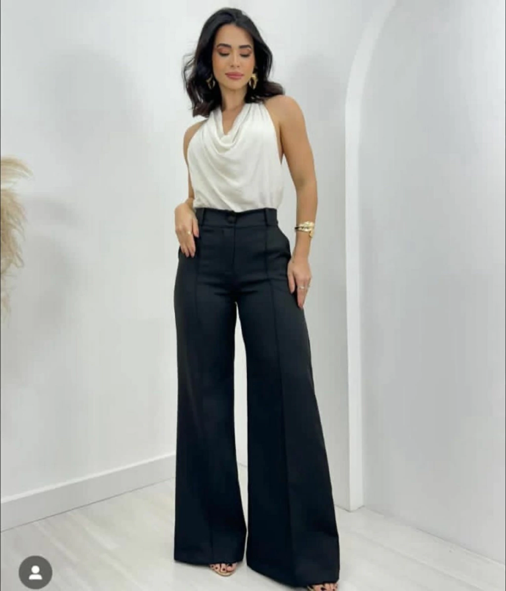 Pantalona alfaiataria de luxo