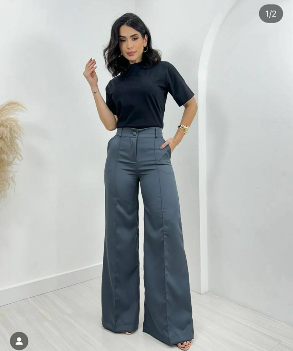 Pantalona alfaiataria de luxo