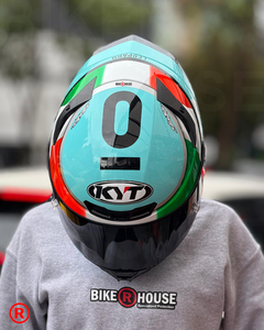 CASCO KYT TT REVO LEOPARD TRICOLORE