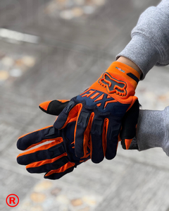 GUANTES FOX NARANJA NEGRO - comprar online
