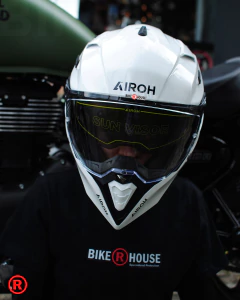 CASCO AIROH COMMANDER 2 SÓLIDO BLANCO BRILLO