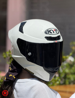 CASCO KYT TT REVO BLANCO BRILLO - comprar online