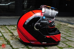Imagen de CASCO MT JARAMA SV CARGO B5 ROJO BRILLO
