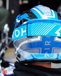 CASCO AIROH COMMANDER MAVICK CERULEAN - BIKERHOUSE