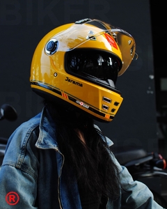 Imagen de CASCO MT JARAMA SV SOLID C3 AMARILLO BRILLO